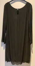 Load image into Gallery viewer, Black Chiffon Dress with Embellishments - Evening Wear
