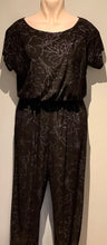 Load image into Gallery viewer, Black and Silver Jumpsuit - Evening Wear
