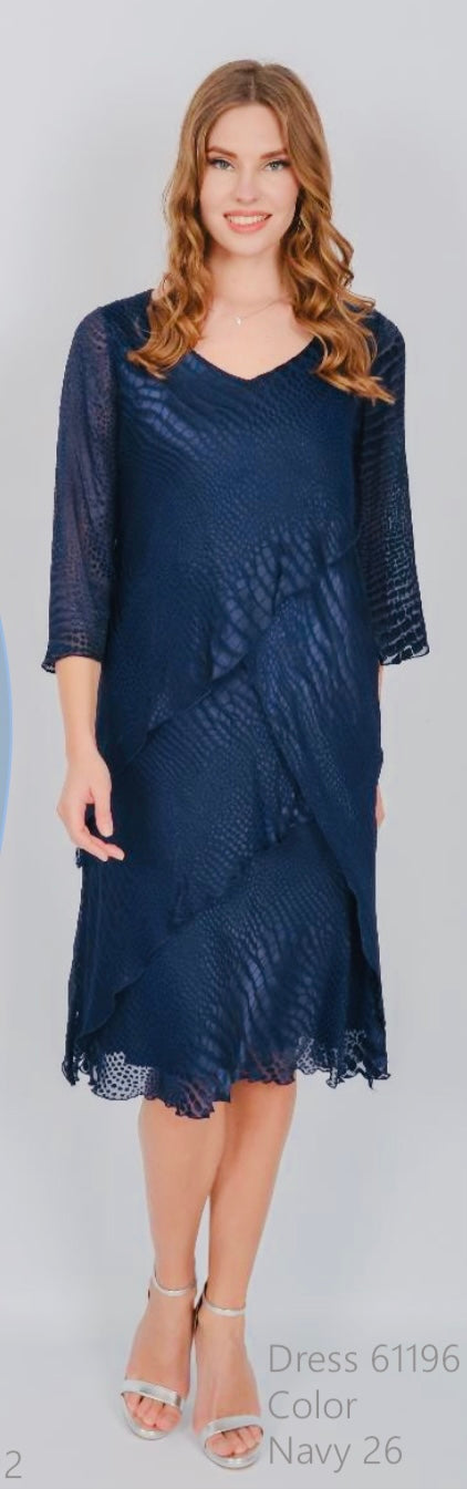 Navy Silk Dress - Wedding Collection