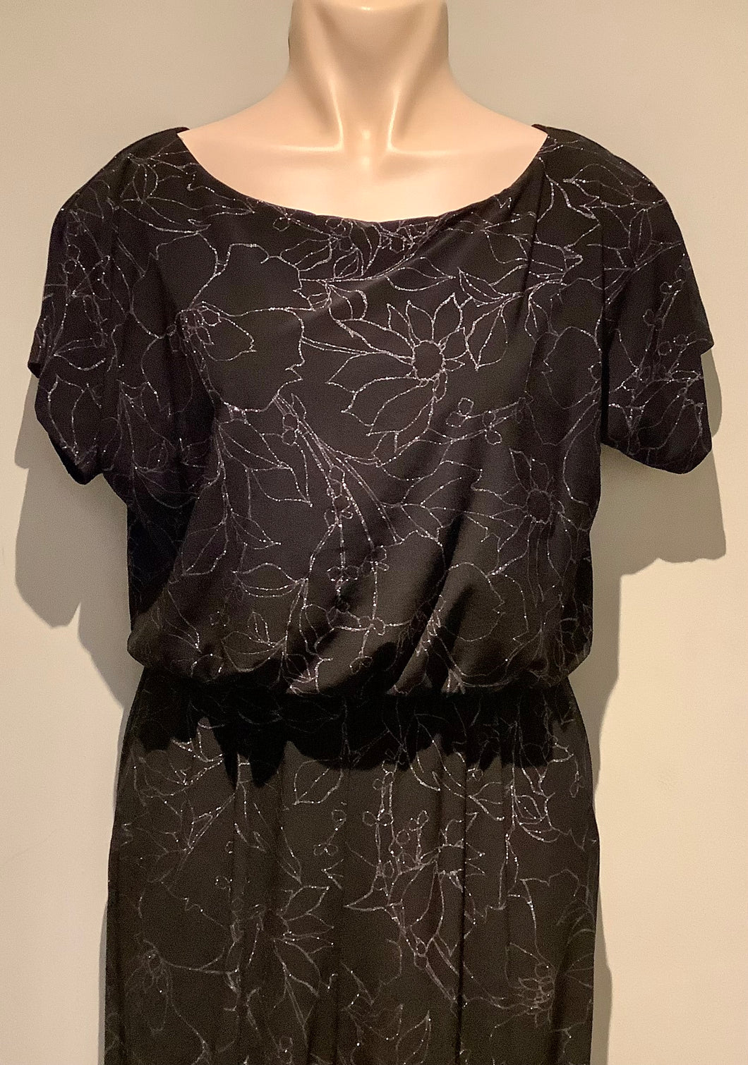 Black and Silver Jumpsuit - Evening Wear
