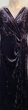 Load image into Gallery viewer, Pewter Grey Velvet Dress - Evening Wear
