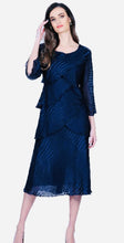 Load image into Gallery viewer, Navy Silk Dress - Wedding Collection
