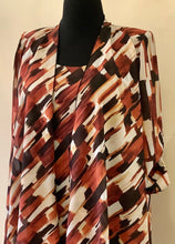 Load image into Gallery viewer, Brown Chiffon Top and Jacket Set - Georgedé
